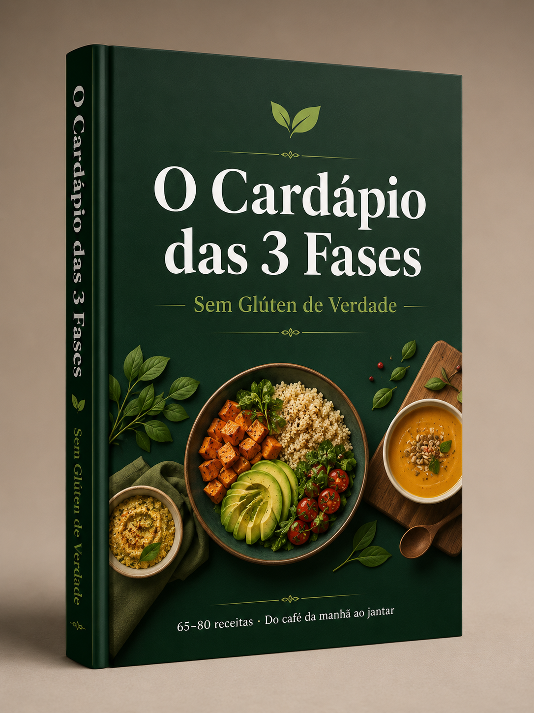 Capa do ebook O Cardápio das 3 Fases — Sem Glúten de Verdade